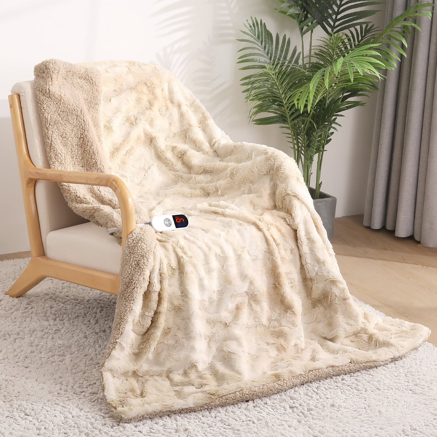 InstaRelief™  Electric Throw Blanket With 6 Heating Levels