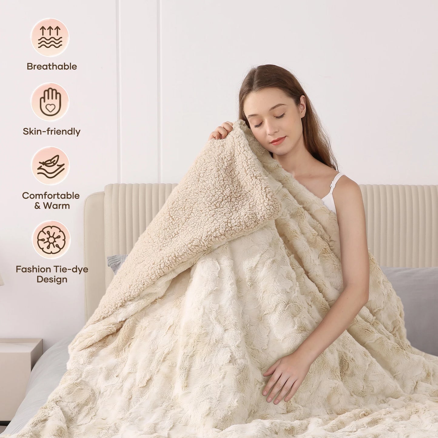 InstaRelief™  Electric Throw Blanket With 6 Heating Levels